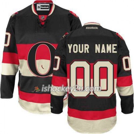 Reebok Dame NHL Ottawa Senators Trøje Tilpasset Sort Ny Premier Tredje