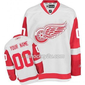 Reebok Dame NHL Detroit Red Wings Trøje Tilpasset Hvid Premier Udebane