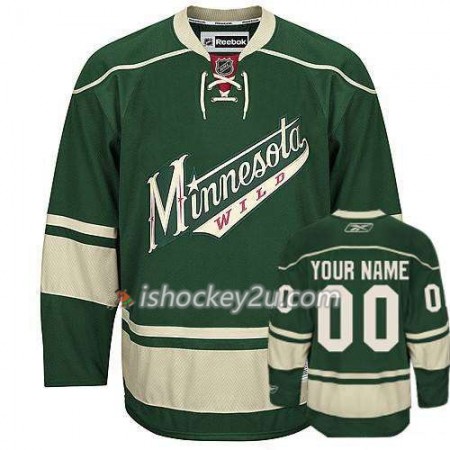 Reebok Dame NHL Minnesota Wild Trøje Tilpasset vihreä Premier Tredje