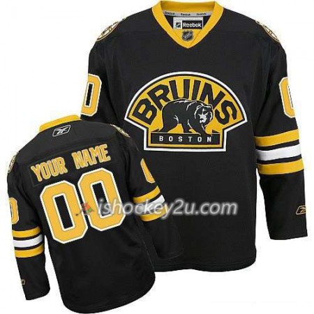 Reebok Dame NHL Boston Bruins Trøje Tilpasset Sort Premier Tredje