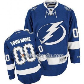 Reebok Mænd NHL Tampa Bay Lightning Trøje Tilpasset Blå Premier Hjemme