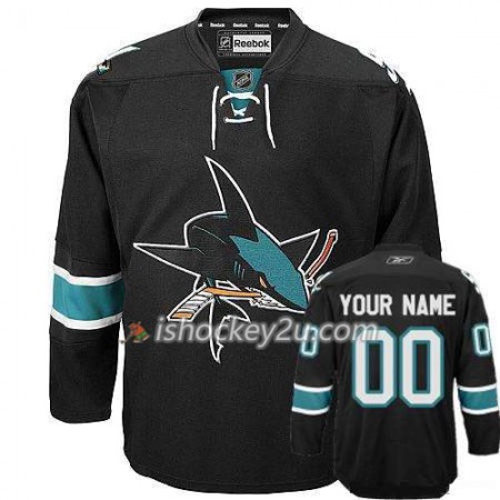 Børn NHL San Jose Sharks Trøje Tilpasset Sort Premier Tredje