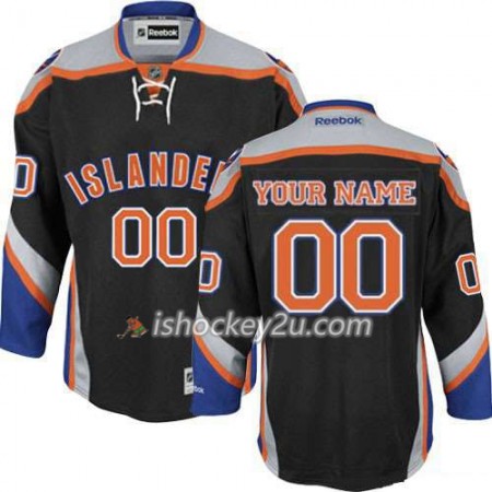Børn NHL New York Islanders Trøje Tilpasset Sort Premier Tredje