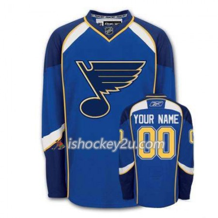Børn NHL St. Louis Blues Trøje Tilpasset Blå Premier Hjemme