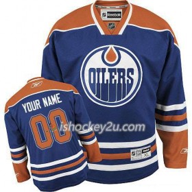 Reebok Dame NHL Edmonton Oilers Trøje Tilpasset Blå Premier Hjemme