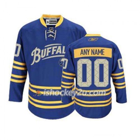 Reebok Mænd NHL Buffalo Sabres Trøje Tilpasset Blå Premier Tredje