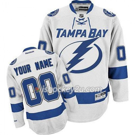 Børn NHL Tampa Bay Lightning Trøje Tilpasset Hvid Premier Udebane