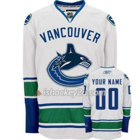Reebok Mænd NHL Vancouver Canucks Trøje Tilpasset Hvid Premier Udebane