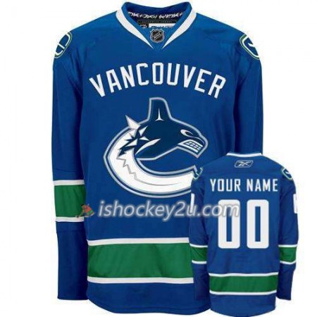 Reebok Dame NHL Vancouver Canucks Trøje Tilpasset Blå Premier Hjemme