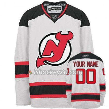Reebok Mænd NHL New Jersey Devils Trøje Tilpasset Hvid Premier Udebane