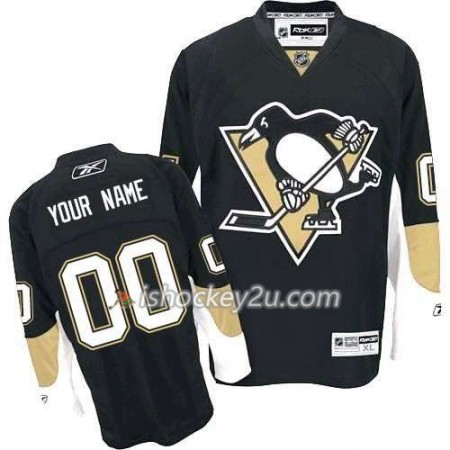 Reebok Dame NHL Pittsburgh Penguins Trøje Tilpasset Sort Premier Hjemme Reebok Dame NHL Pittsburgh Penguins Trøje Tilpasset Sort Premier Hjemme