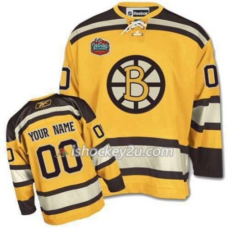 Børn NHL Boston Bruins Trøje Tilpasset Guld Winter Classic