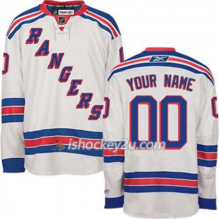 Børn NHL New York Rangers Trøje Tilpasset Hvid Premier Udebane