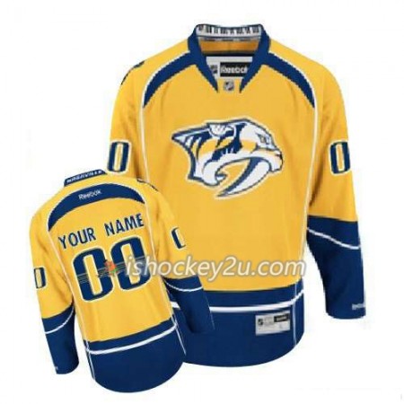 Reebok Mænd NHL Nashville Predators Trøje Tilpasset Guld Premier Hjemme Reebok Mænd NHL Nashville Predators Trøje Tilpasset Guld Premier Hjemme