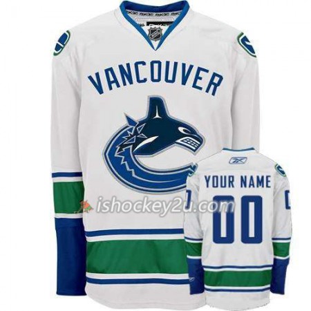 Reebok Dame NHL Vancouver Canucks Trøje Tilpasset Hvid Premier Udebane