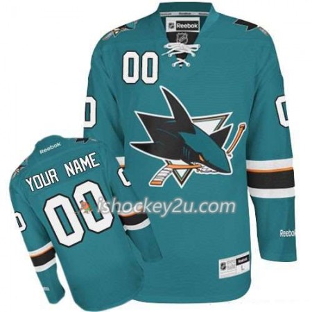 Reebok Mænd NHL San Jose Sharks Trøje Tilpasset Teal vert Premier Hjemme