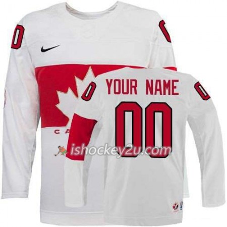 Reebok Dame NHL Canada Team Trøje Tilpasset Hvid Hjemme 2014