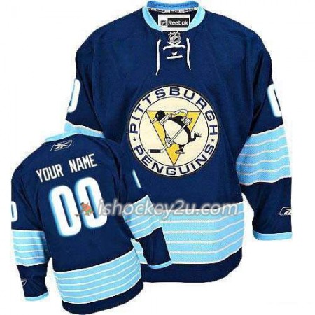 Reebok Dame NHL Pittsburgh Penguins Trøje Tilpasset Blå Tredje Vintage