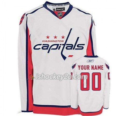 Børn NHL Washington Capitals Trøje Tilpasset Hvid Premier Udebane