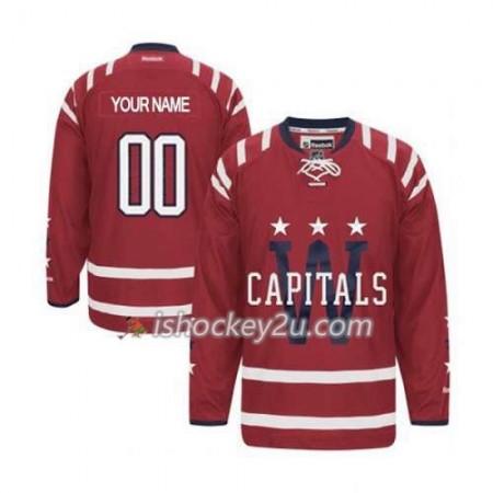 Børn NHL Washington Capitals Trøje Tilpasset Rød 2015 Winter Classic