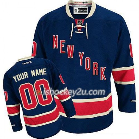 Børn NHL New York Rangers Trøje Tilpasset Blå Premier Tredje