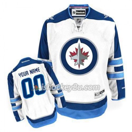 Børn NHL Winnipeg Jets Trøje Tilpasset Hvid Premier Udebane