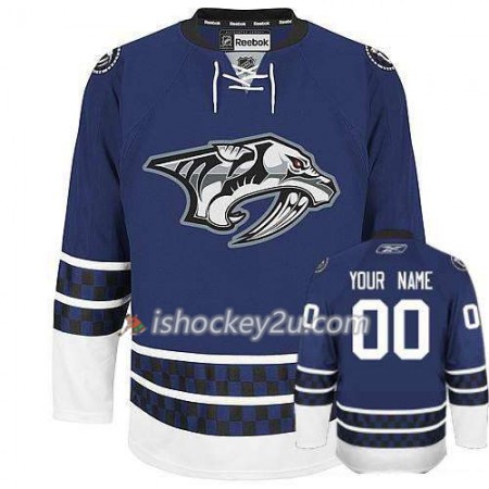 Børn NHL Nashville Predators Trøje Tilpasset Blå Premier Tredje