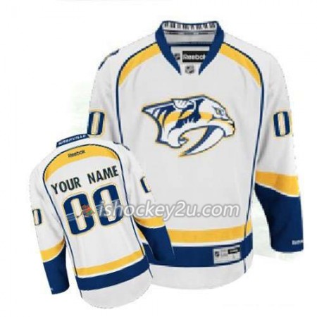 Reebok Mænd NHL Nashville Predators Trøje Tilpasset Hvid Premier Udebane