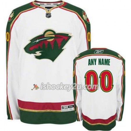 Reebok Mænd NHL Minnesota Wild Trøje Tilpasset Hvid Premier Udebane