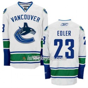 Reebok Mænd NHL Vancouver Canucks Trøje Alexander Edler #23 Udebane Hvid
