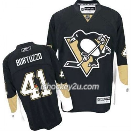 Reebok Mænd NHL Pittsburgh Penguins Trøje Robert Bortuzzo 41 Sort Hjemme