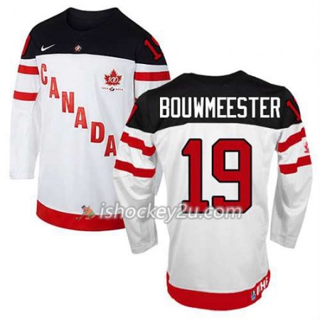Reebok Mænd NHL Canada Team Trøje Jay Bouwmeester #19 100th Anniversary Hvid