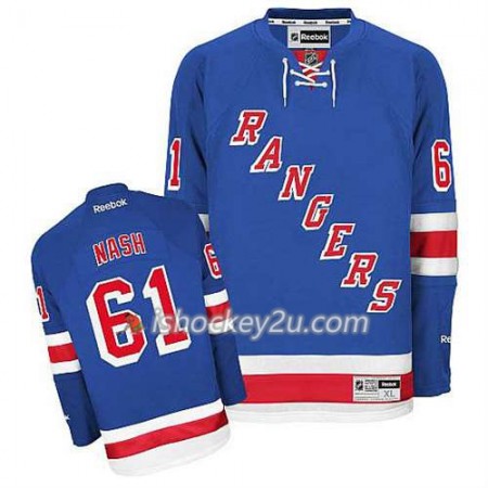 Reebok Mænd NHL New York Rangers Trøje Rick Nash #61 Hjemme Blå