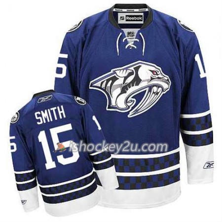 Reebok Mænd NHL Nashville Predators Trøje Craig Smith #15 Tredje Blå