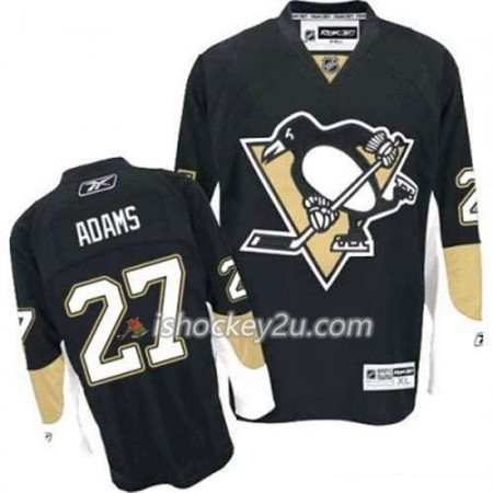 Reebok Mænd NHL Pittsburgh Penguins Trøje Craig Adams 27 Sort Hjemme