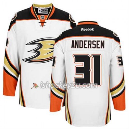 Reebok Mænd NHL Anaheim Ducks Trøje Frederik Andersen #31 Udebane Hvid