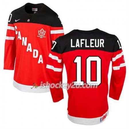 Reebok Mænd NHL Canada Team Trøje Guy Lafleur #10 100th Anniversary Rød