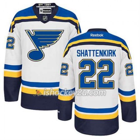 Reebok Mænd NHL St. Louis Blues Trøje Kevin Shattenkirk #22 Udebane Hvid