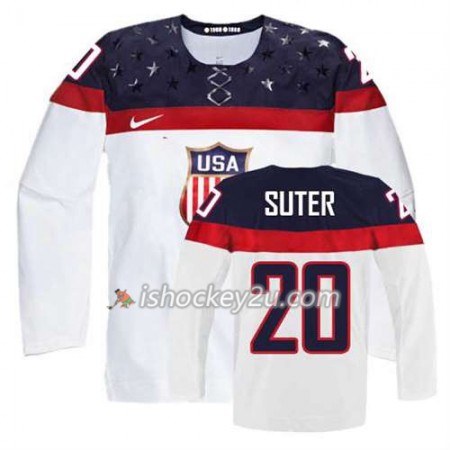 Børn NHL USA Team Trøje Ryan Suter #20 Hjemme Hvid