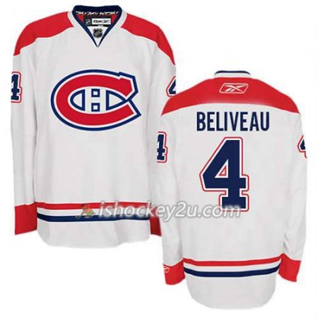 Reebok Mænd NHL Montreal Canadiens Trøje Jean Beliveau #4 Udebane Hvid
