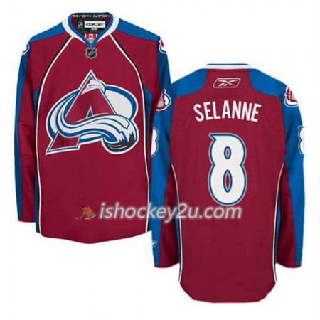 Reebok Mænd NHL Colorado Avalanche Trøje Teemu Selanne #8 Hjemme Rød