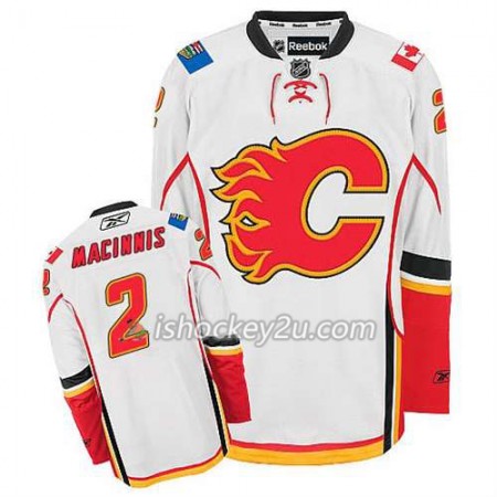 Reebok Mænd NHL Calgary Flames Trøje Al MacInnis #2 Udebane Hvid