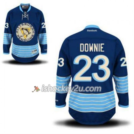 Reebok Mænd NHL Pittsburgh Penguins Trøje Steve Downie 23 Blå Tredje