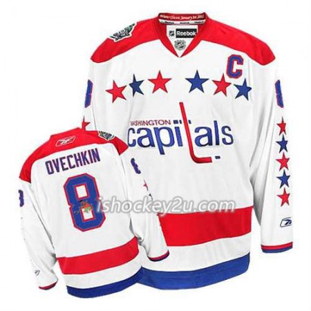 Reebok Mænd NHL Washington Capitals Trøje Alex Ovechkin #8 Tredje Hvid
