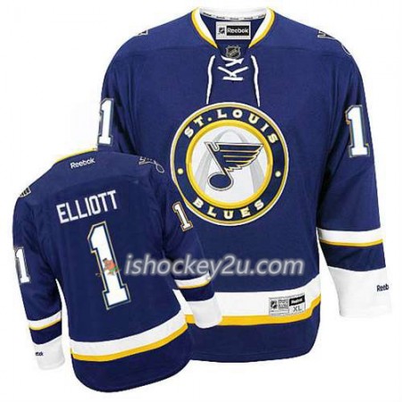 Reebok Mænd NHL St. Louis Blues Trøje Brian Elliott #1 Tredje Blå