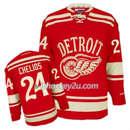 Reebok Mænd NHL Detroit Red Wings Trøje Chris Chelios #24 2014 Winter Classic Rød