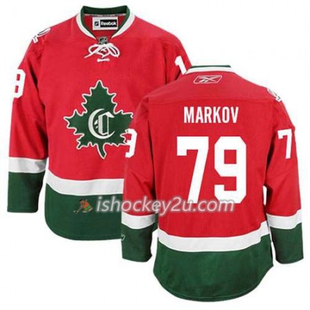 Reebok Mænd NHL Montreal Canadiens Trøje Andrei Markov #79 Tredje Ny Rød