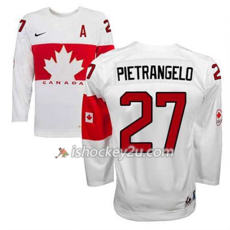 Reebok Dame NHL Canada Team Trøje Alex Pietrangelo #27 Hjemme Hvid