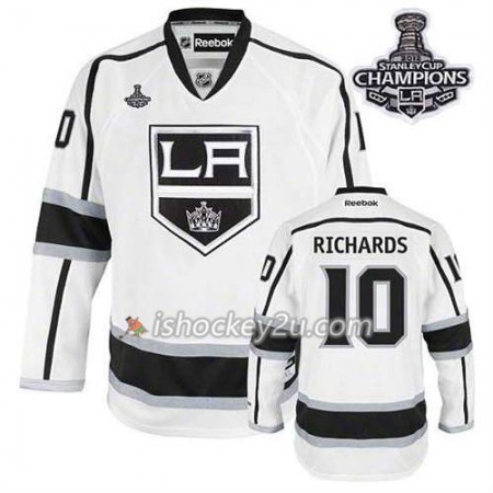 Reebok Mænd NHL Los Angeles Kings Trøje Mats Zuccarello #10 Udebane Hvid 2014 Stanley Cup