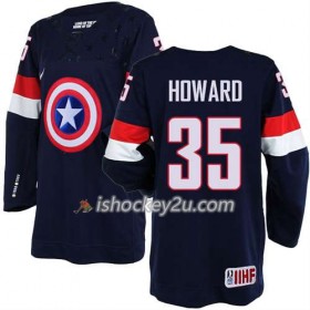 Reebok Mænd NHL USA Team Trøje Jimmy Howard #35 Blå